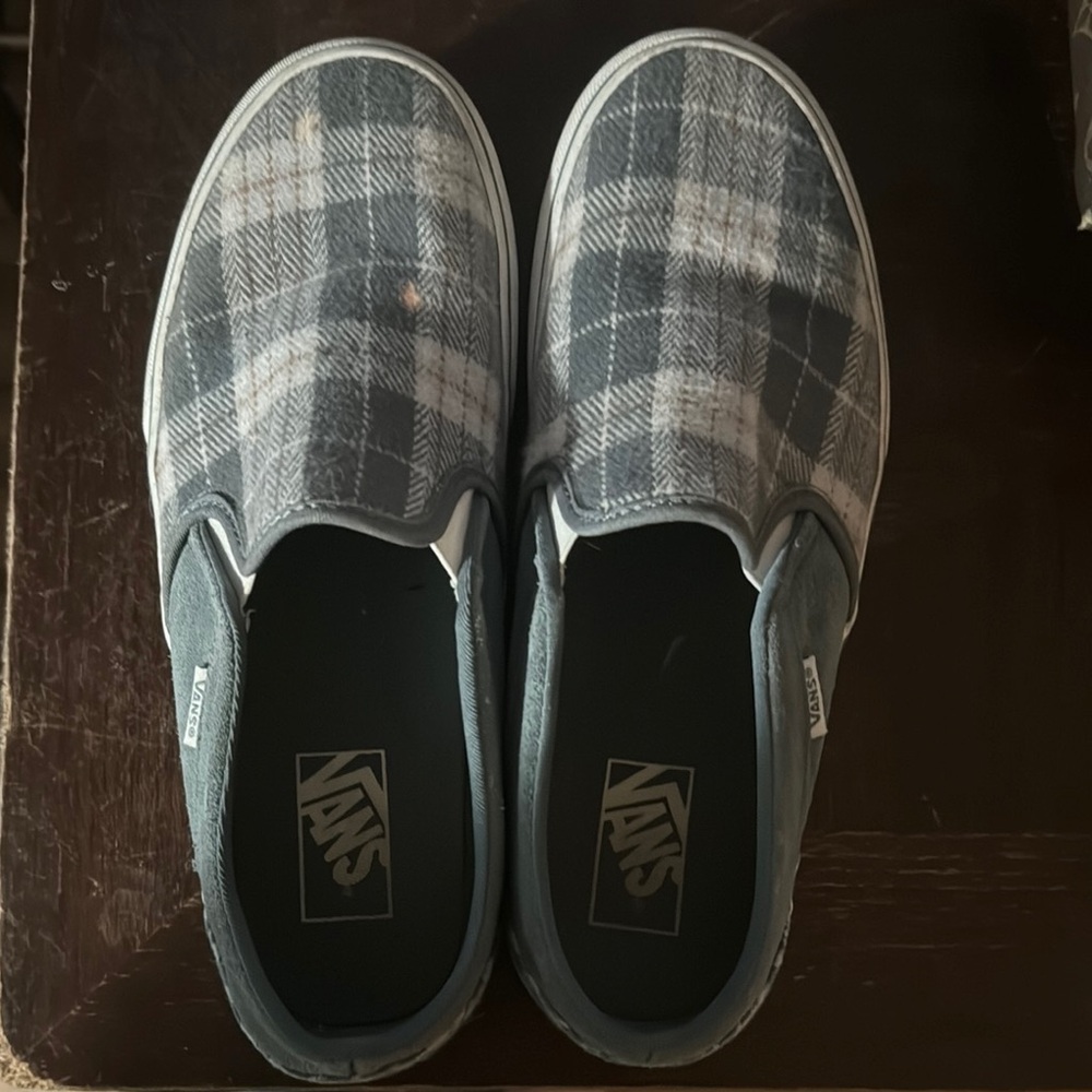 Vans Plaid Slip-On Sneakers